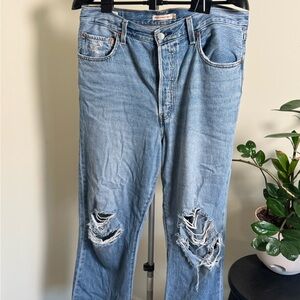 Womens Levi’s High Rise Straight Ankle Jean